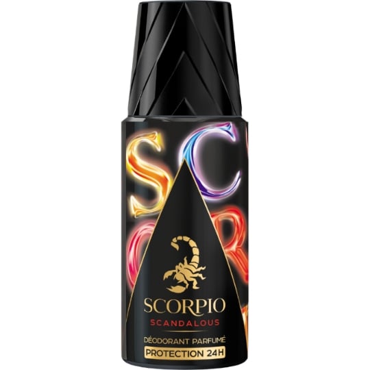 Déodorant Spray Homme Parfumé Protection 24h Scandalous SCORPIO