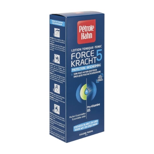 Lotion Capillaire Homme Cheveux Blancs ou Gris Force 5 PETROLE HAHN