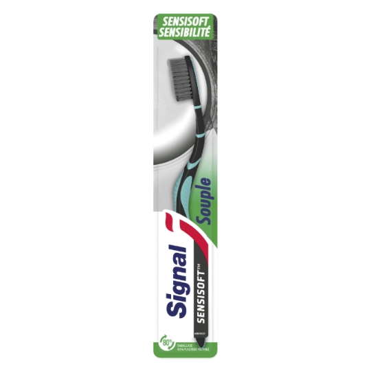 Brosse à dents Souple Soin Gencives Charbon SIGNAL