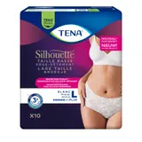 Culottes fuites urinaires Taille Basse Plus Taille L Blanc Silhouette TENA