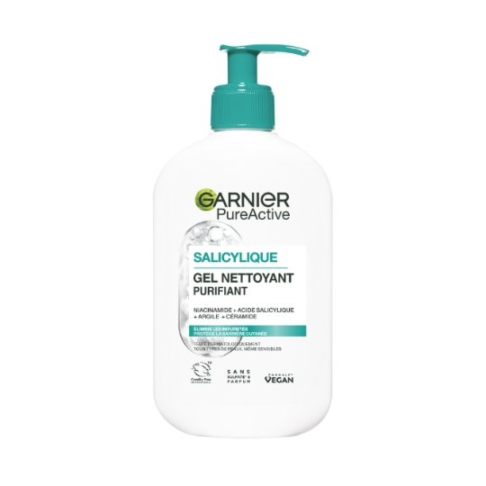 Mousse Doux Visage Argile Acide Salicylique Anti-imperfections GARNIER