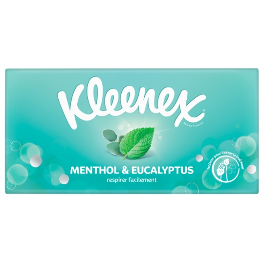 Mouchoirs Menthol et Eucalyptus KLEENEX