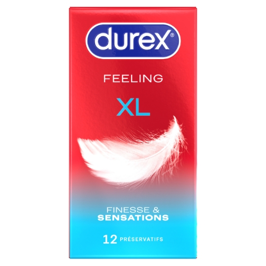 Préservatifs XL Feeling Extra Lubrifié DUREX