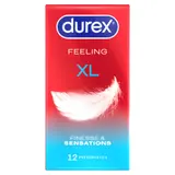 Préservatifs XL Feeling Extra Lubrifié DUREX
