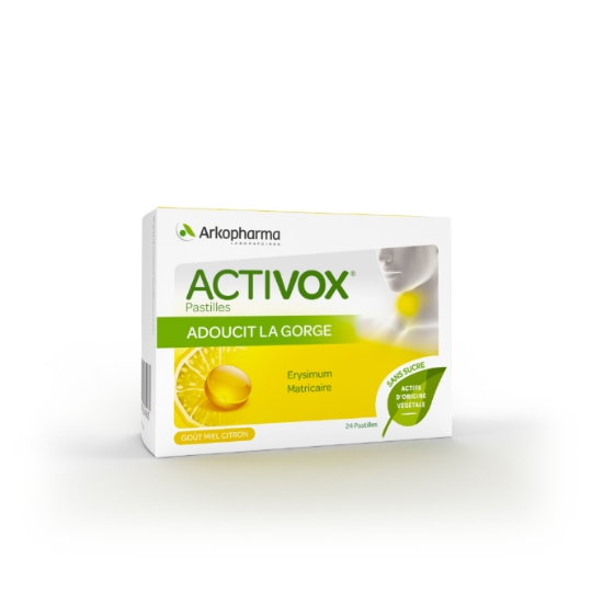 Complément alimentaire Adoucit la Gorge Miel Citron Sans Sucres ARKOPHARMA