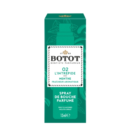 Spray de Bouche Parfumé 02 L'Intrépide Menthe Fraîcheur Aromatique BOTOT
