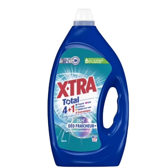 Lessive liquide 4+1 Déo Fraîcheur Anti-odeurs X-TRA