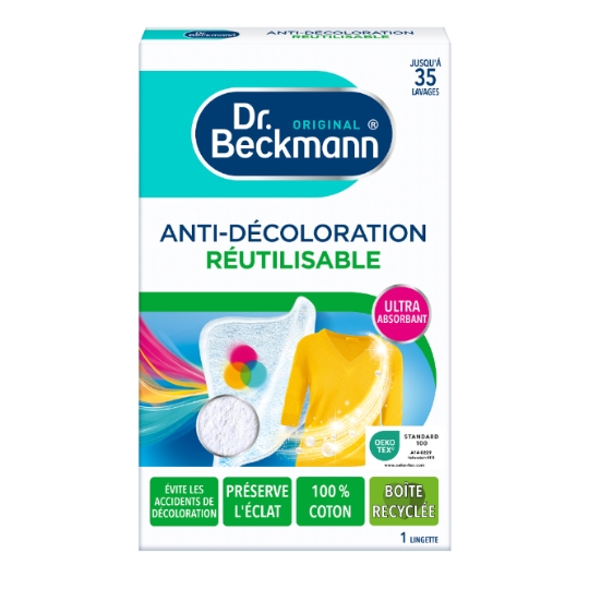 Lingette Linge Anti-Décoloration Réutilisable DR BECKMANN