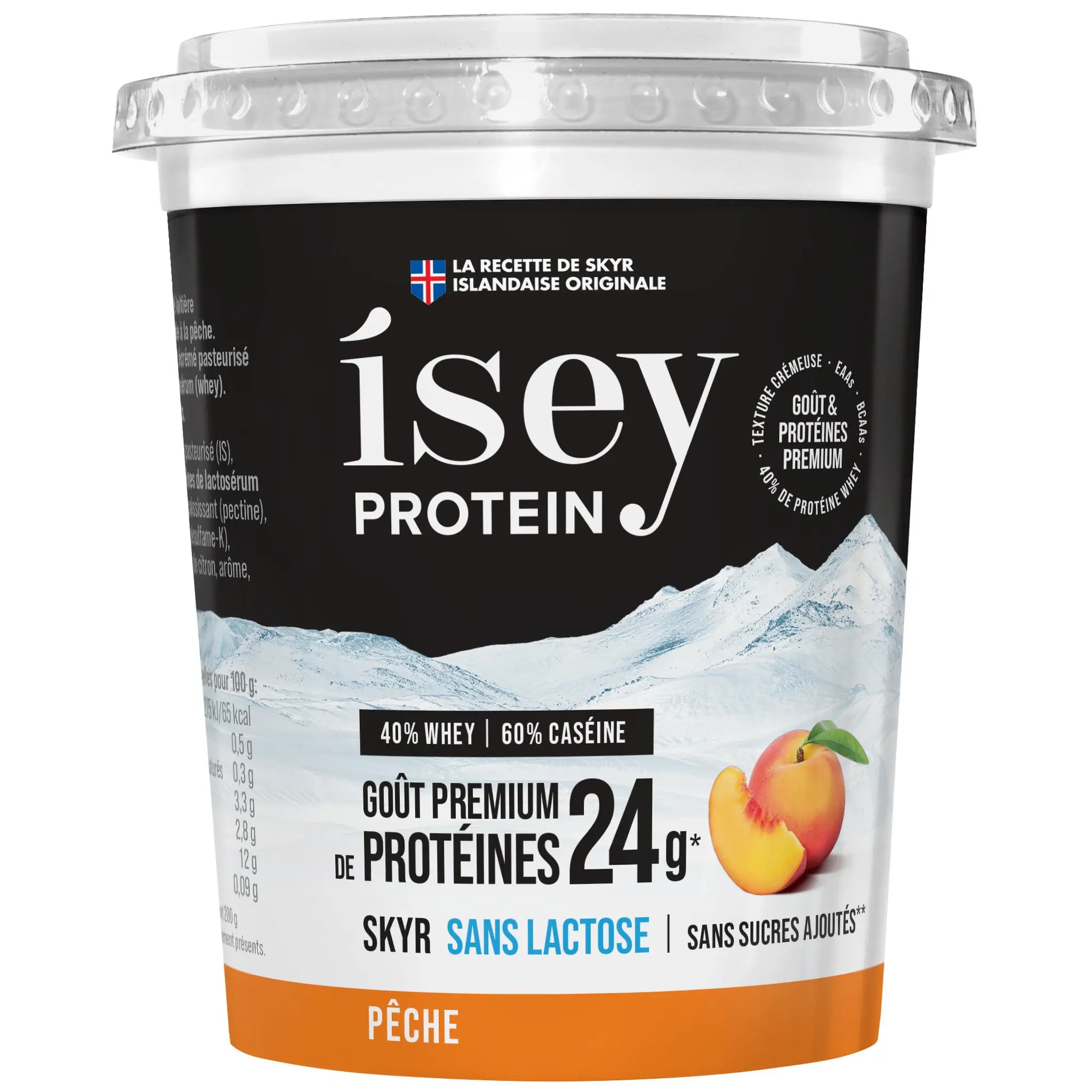 ISEY Skyr protéiné pêche