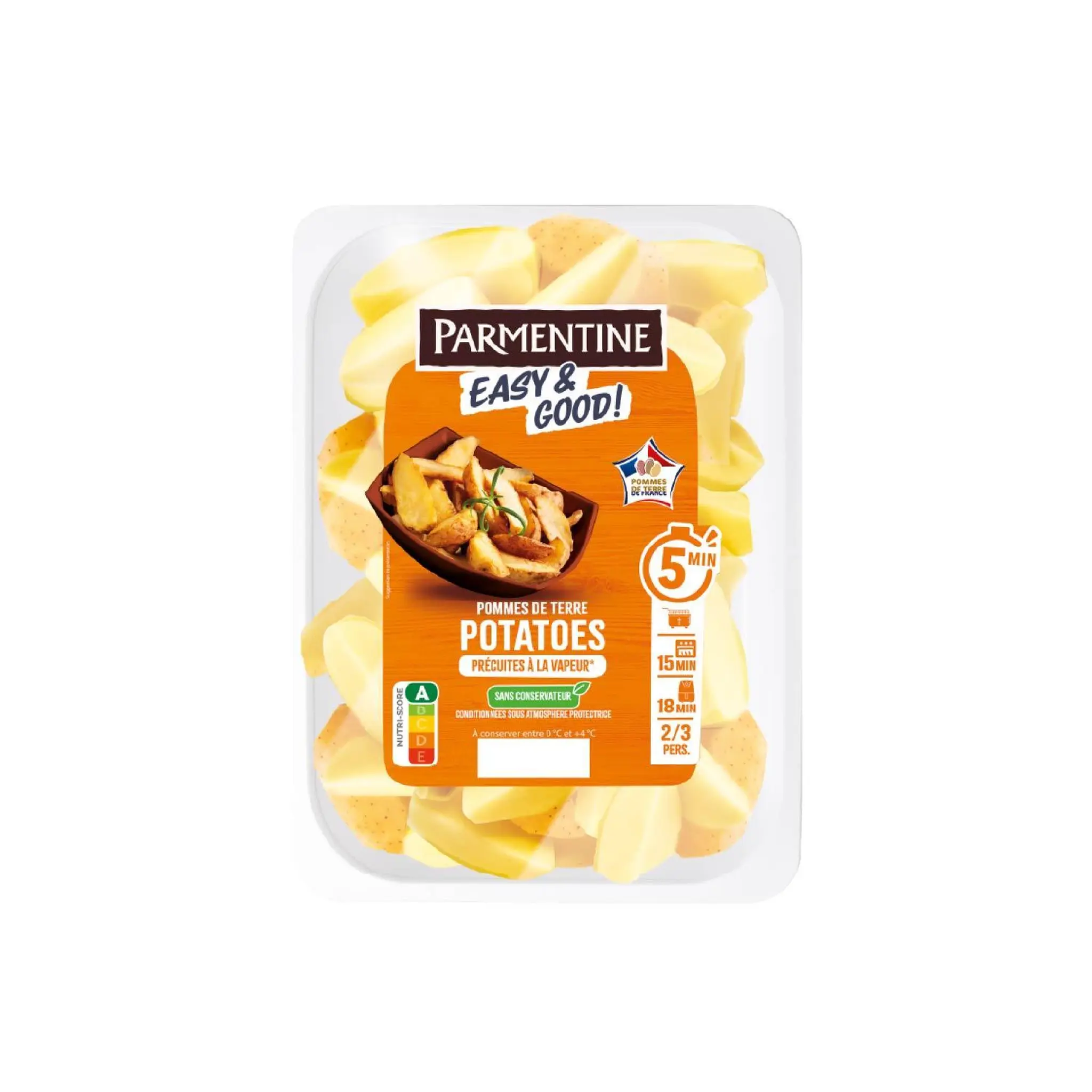 PARMENTINE EASY & GOOD Pommes de terre potatoes précuites à la vapeur