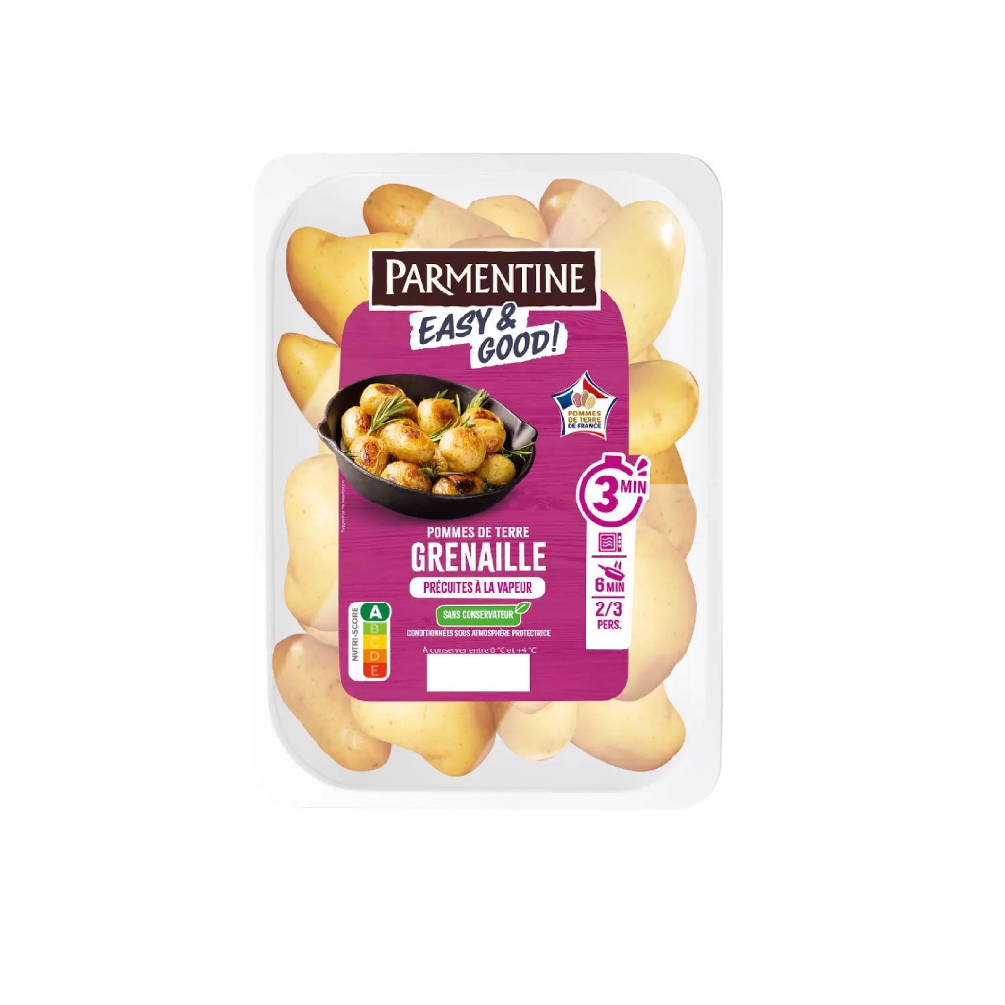 PARMENTINE EASY & GOOD Pommes de terre grenailles précuites à la vapeur