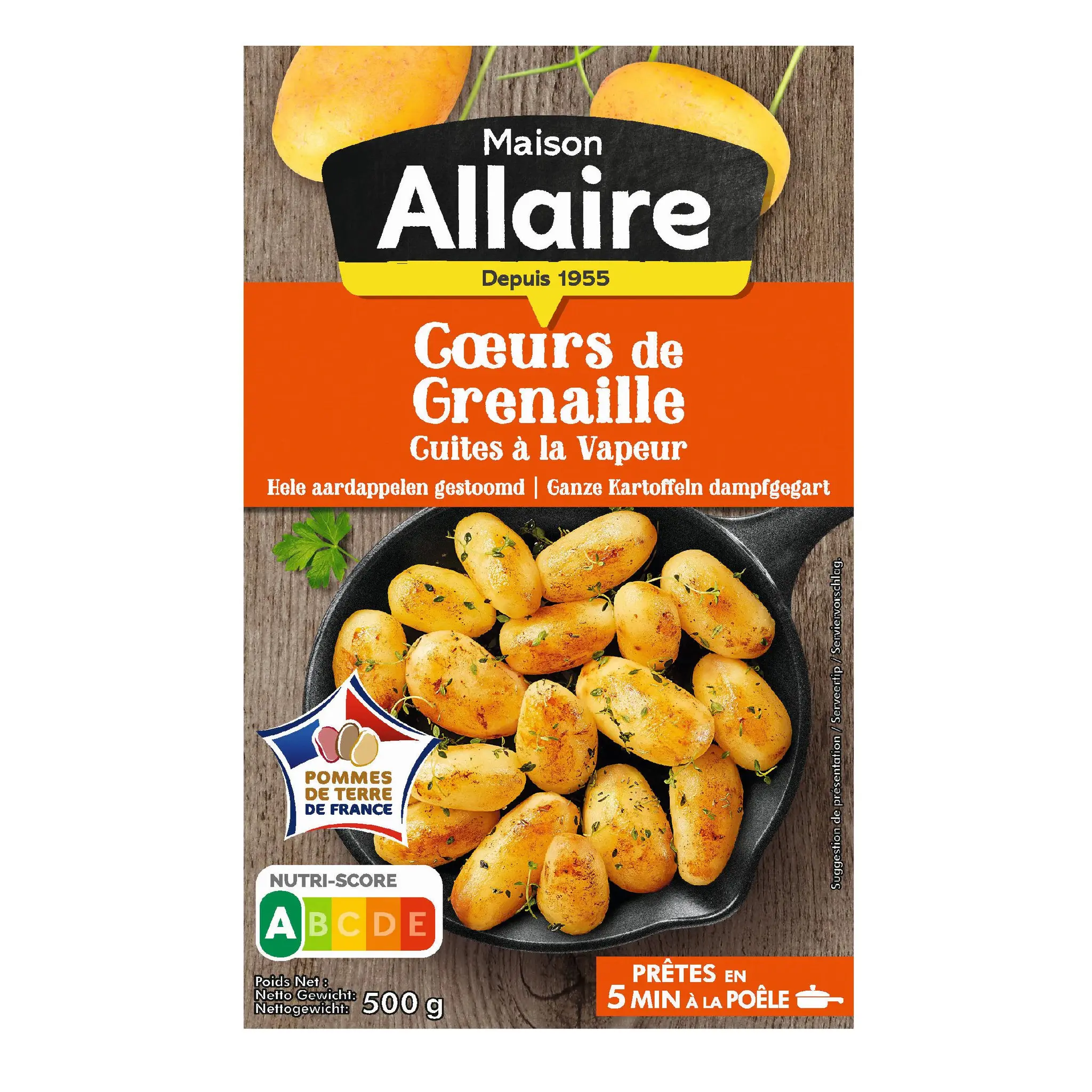 ALLAIRE Pommes de terre coeurs de grenaille cuites à la vapeur