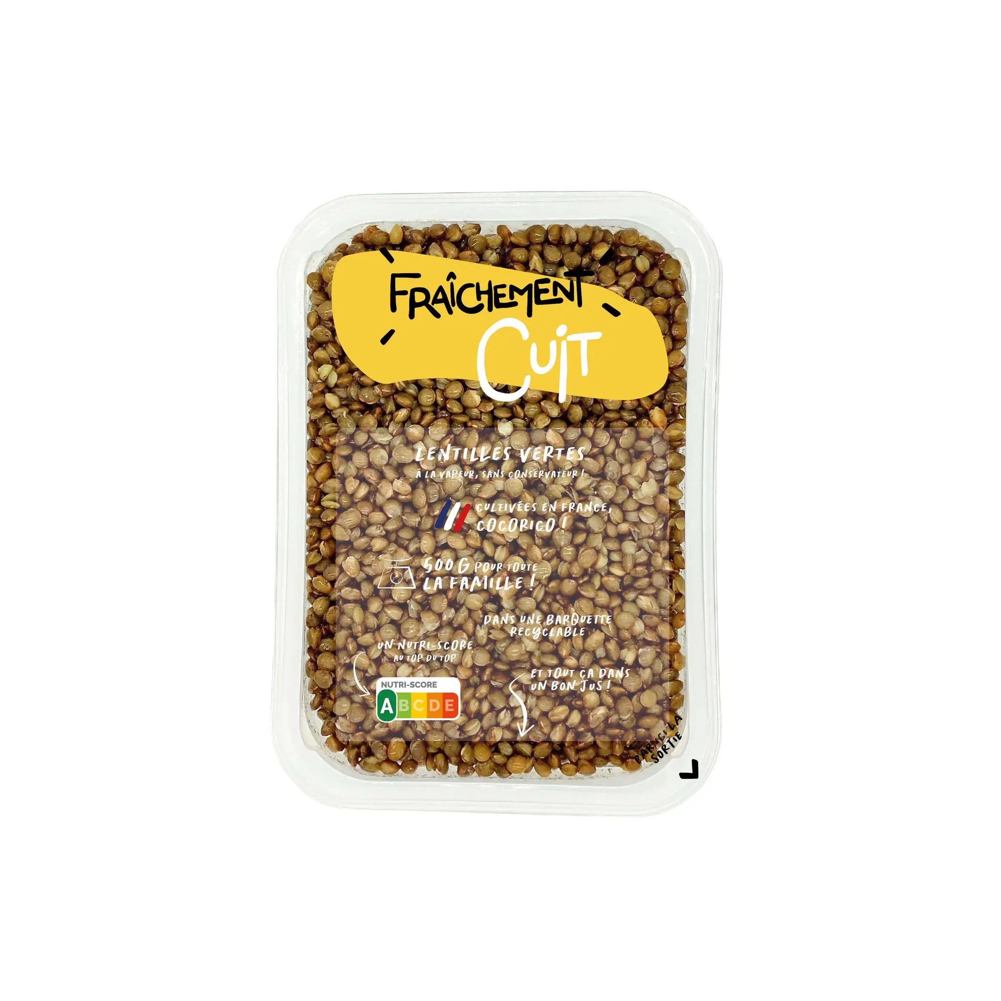 FRAICHEMENT CUIT Lentilles vertes