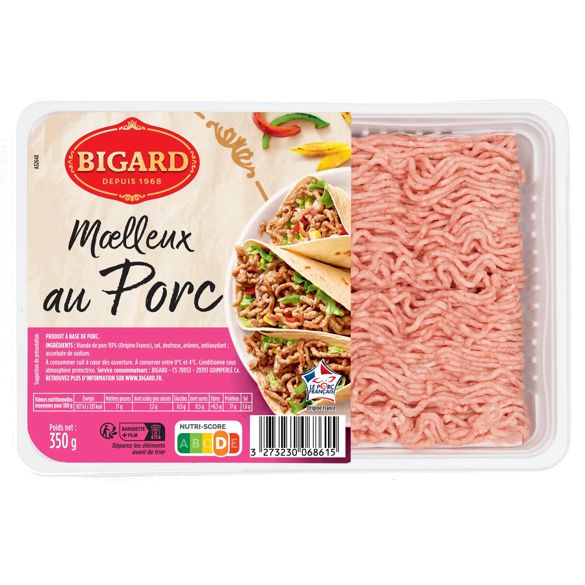 BIGARD Haché de porc