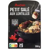 AUCHAN Petit salé aux lentilles vertes
