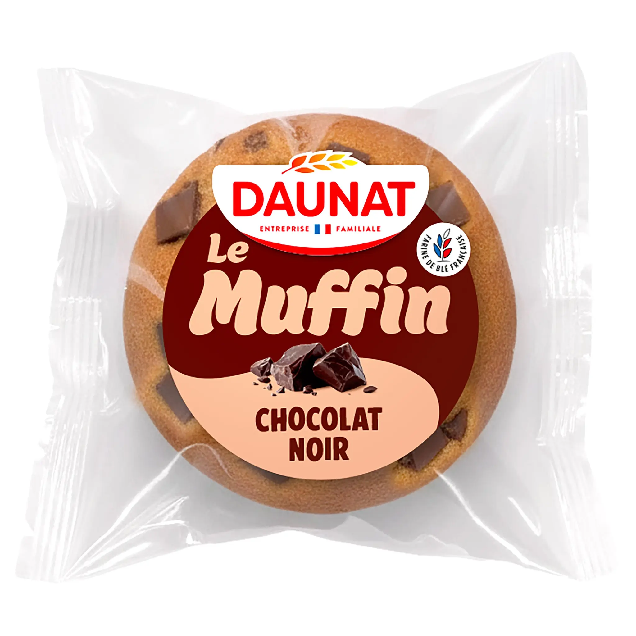 DAUNAT Muffin moelleux aux pépites de chocolat noir