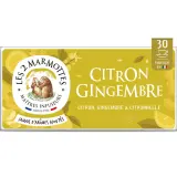 LES 2 MARMOTTES Infusions aux gingembre et citron