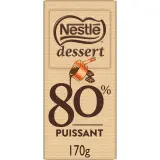 NESTLE DESSERT Tablette de chocolat noir 80% puissant