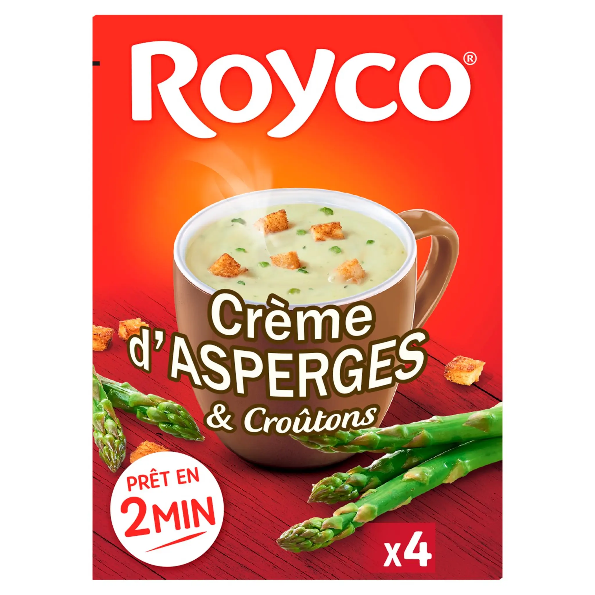 ROYCO Soupe instantanée crème d'asperges et croûtons