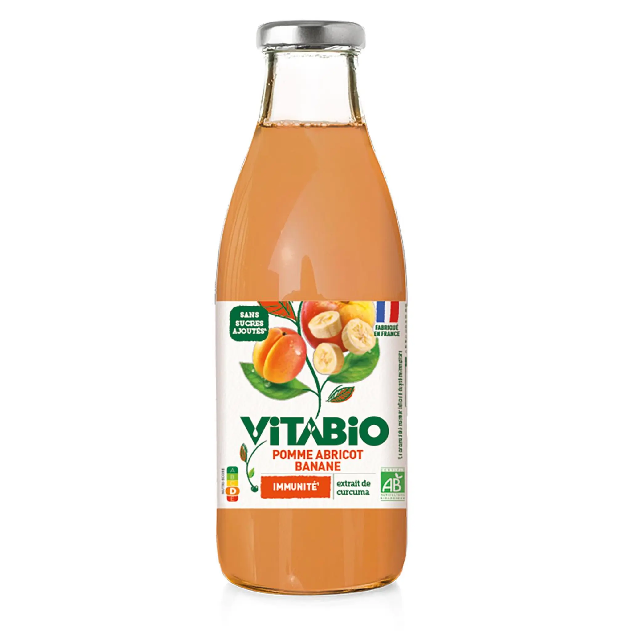 VITABIO Pur jus de pomme abricot banane bio immunité
