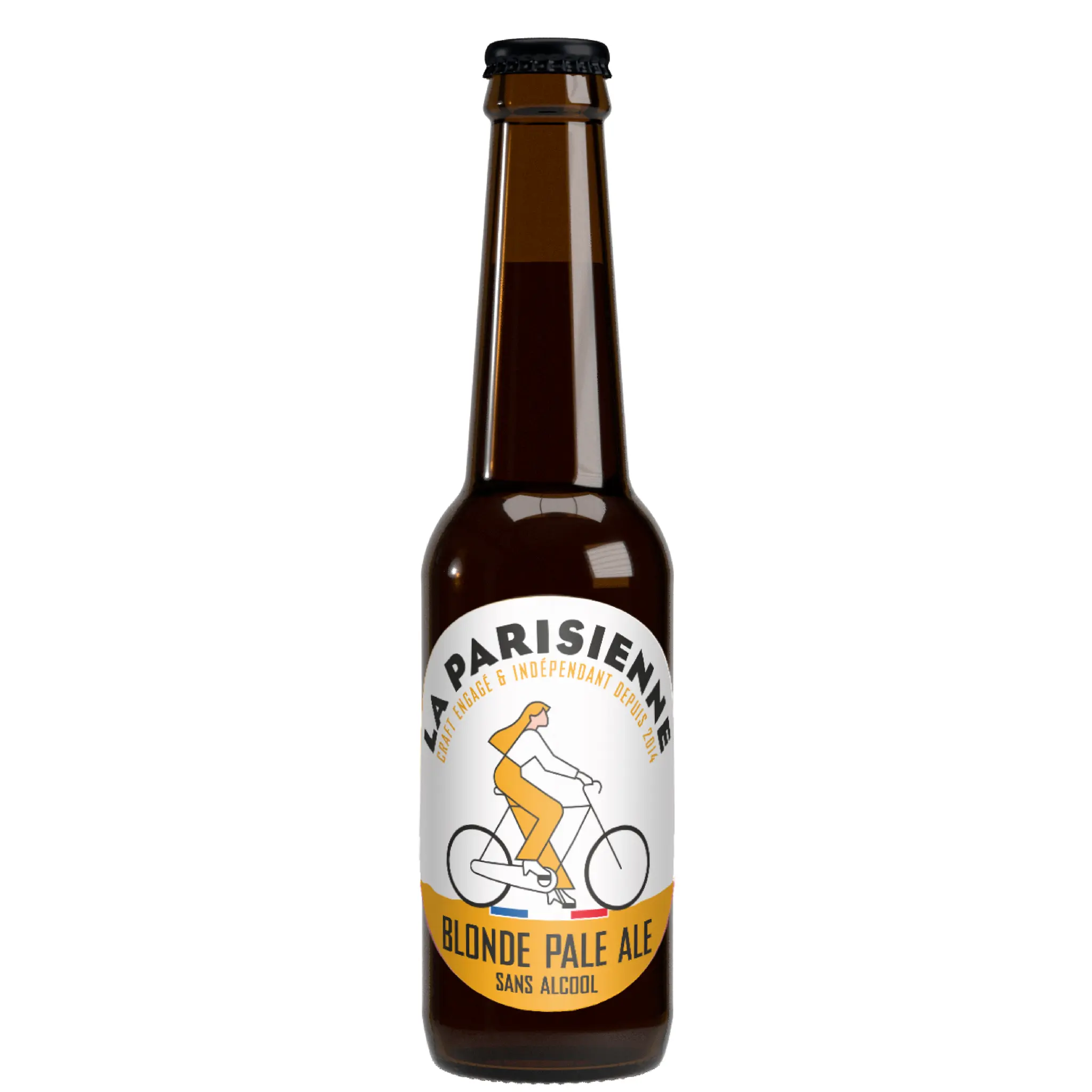 LA PARISIENNE Bière blonde sans alcool 0,0% bio bouteille