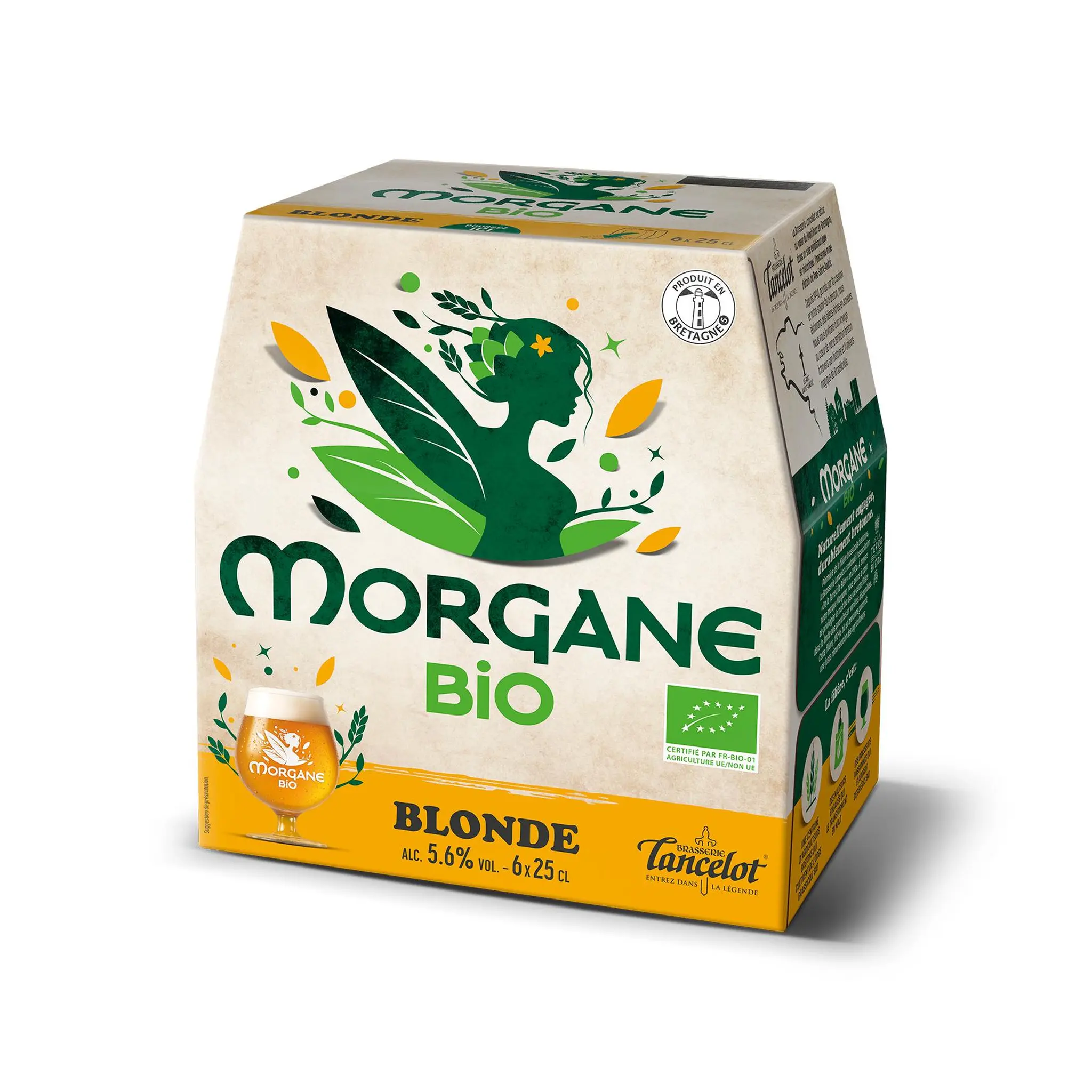 LANCELOT Bière blonde bio Morgane 5,6%