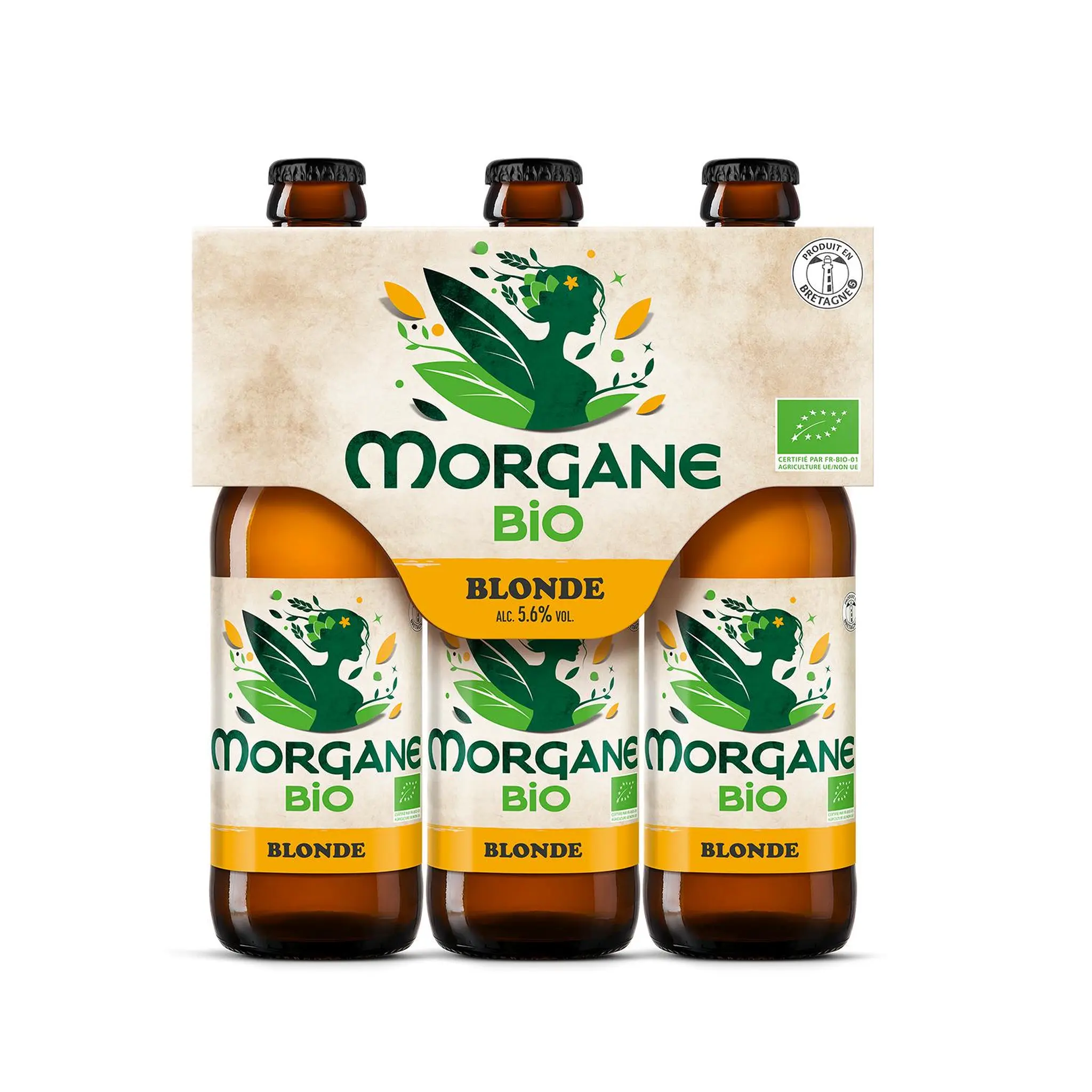 LANCELOT Bière blonde bio Morgane 5.6% bouteilles