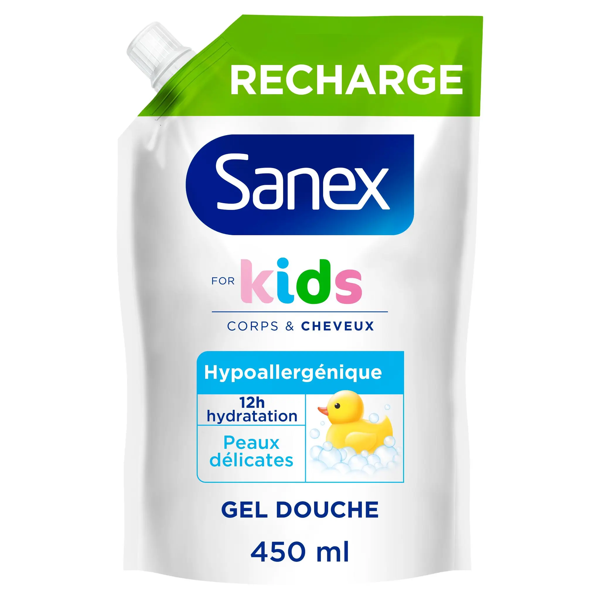 SANEX Gel douche kids hypoallergénique corps et cheveux
