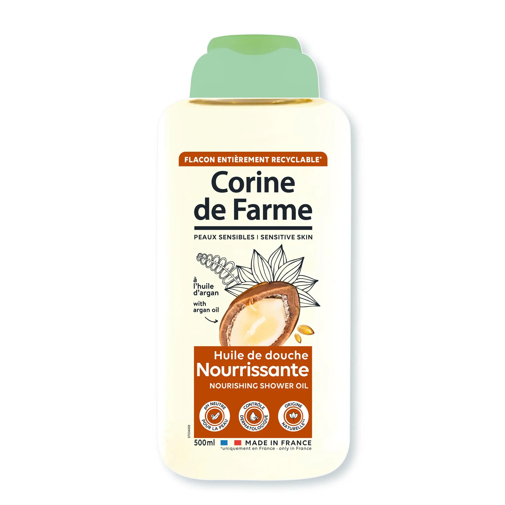 CORINE DE FARME Huile de douche nourrissante à l'huile d'argan