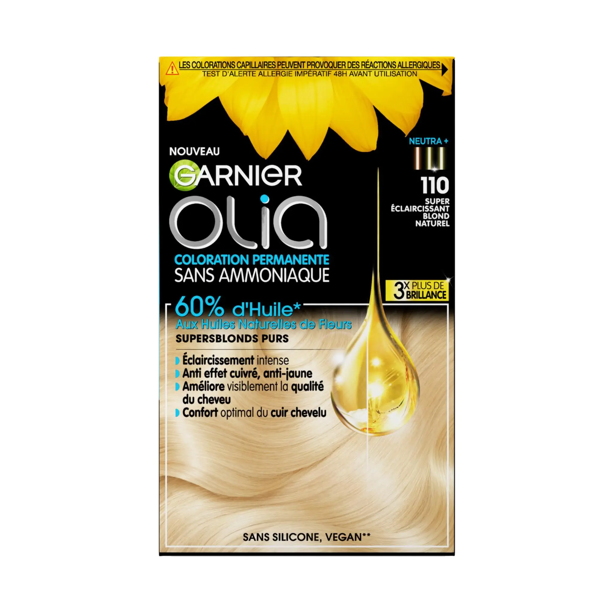 GARNIER Olia Coloration permanente sans ammoniaque 110 blond naturel