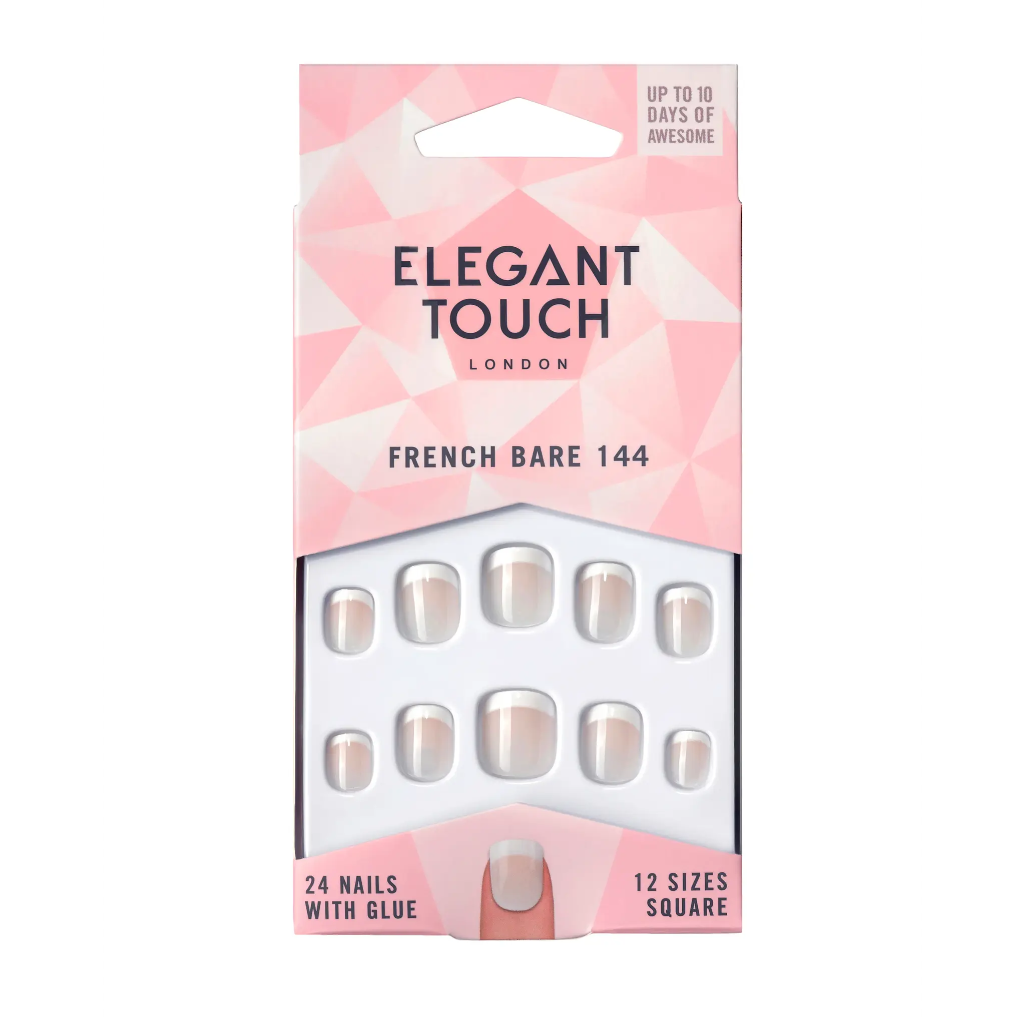 ELEGANT TOUCH Faux ongles french bare 144