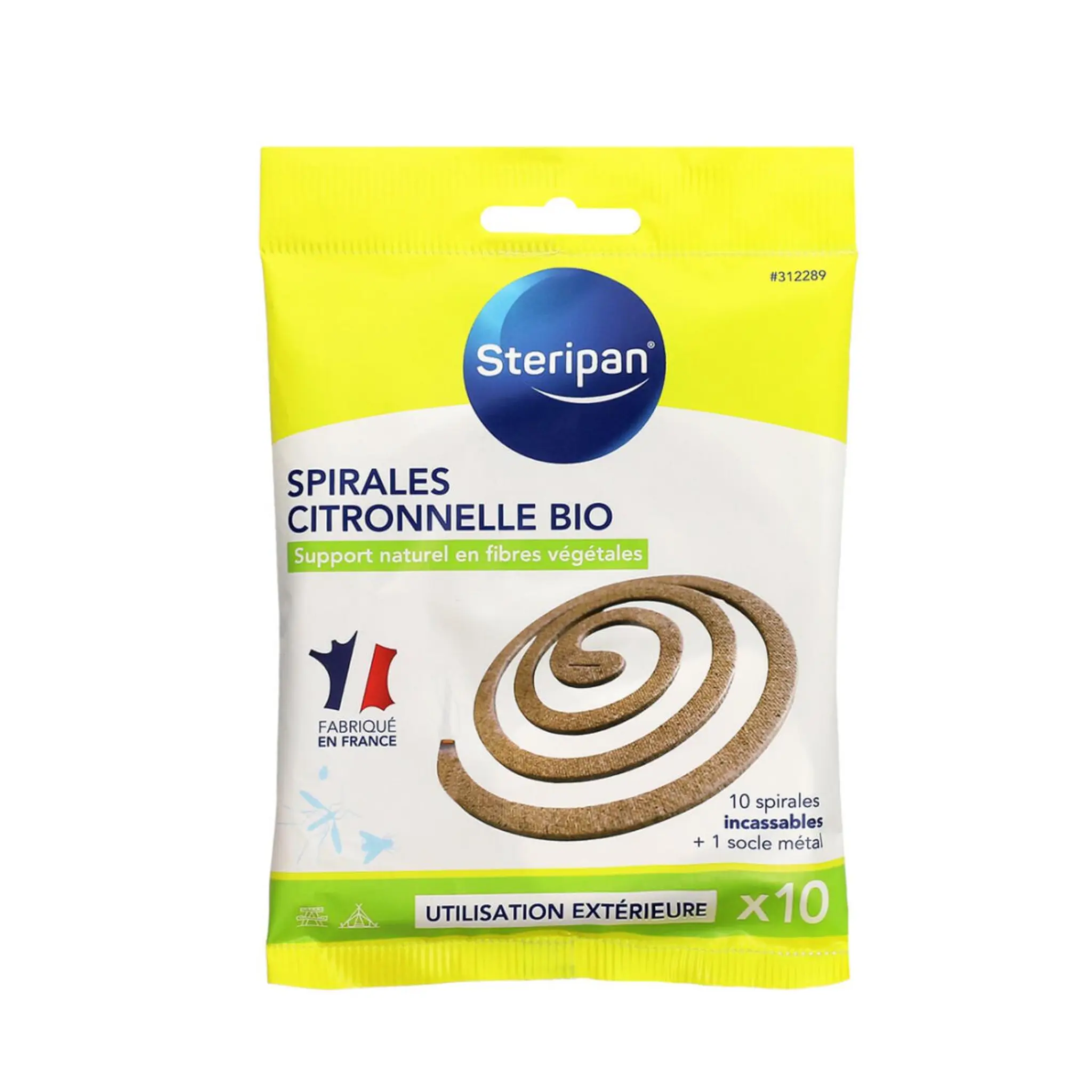 STERIPAN Spirales incassables à la citronnelle