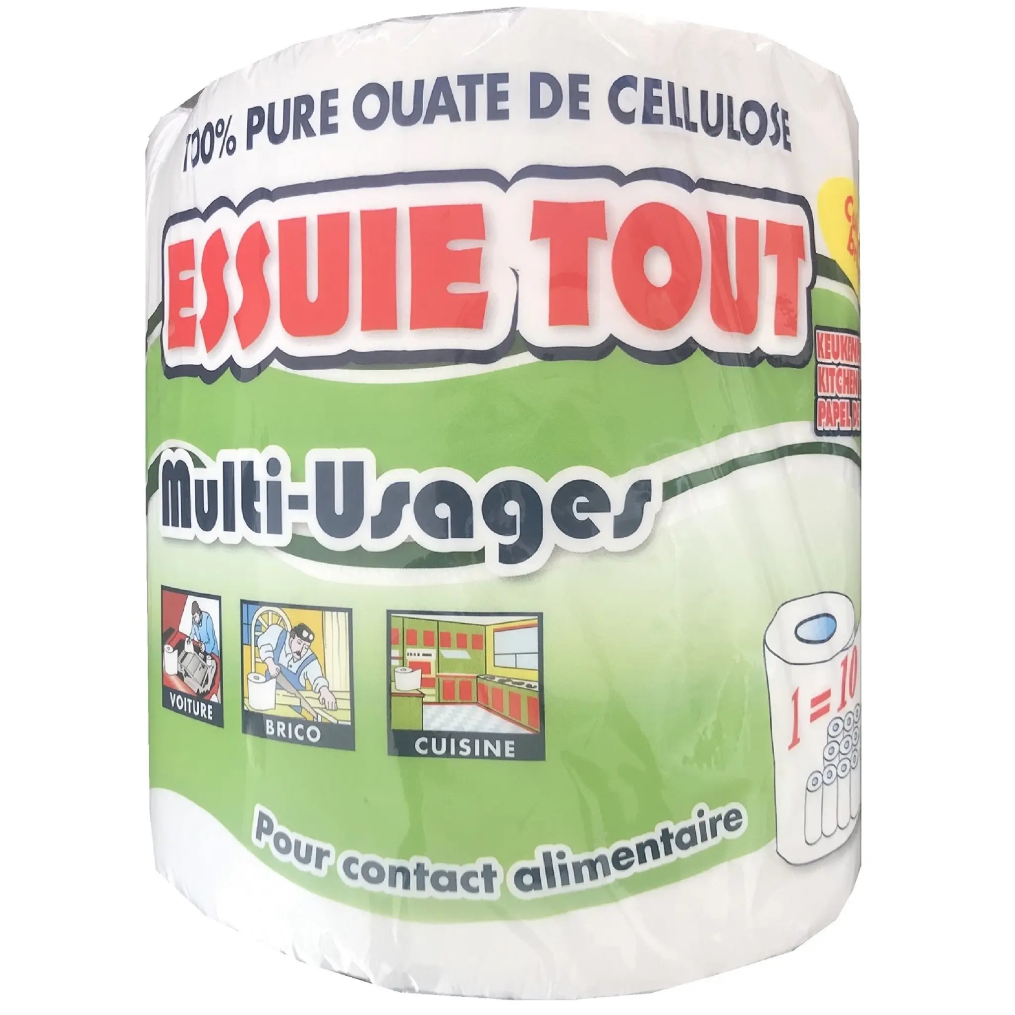 Essuie-tout multi-usages en bobine