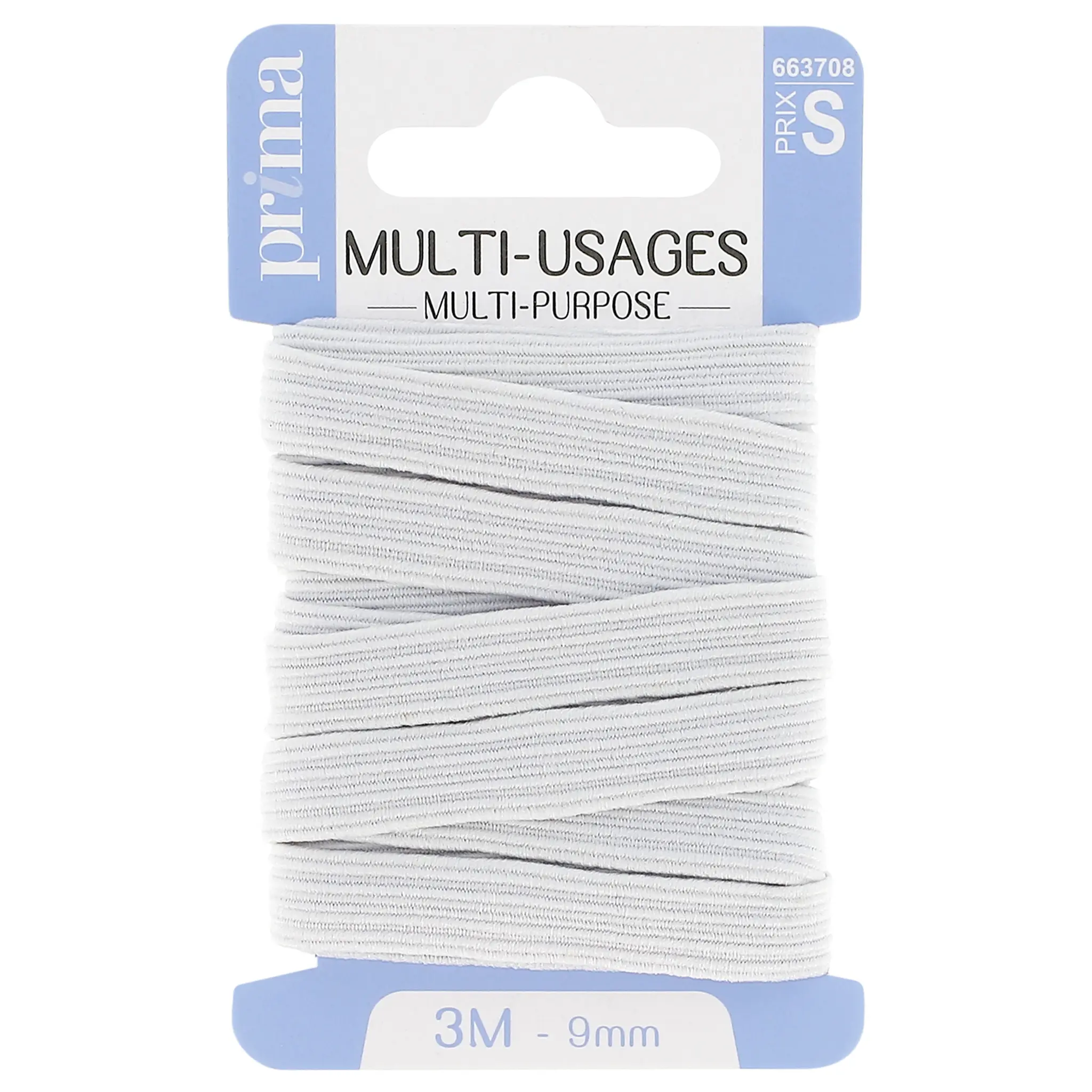 PRIMA Elastique multi-usages 3m x 9mm