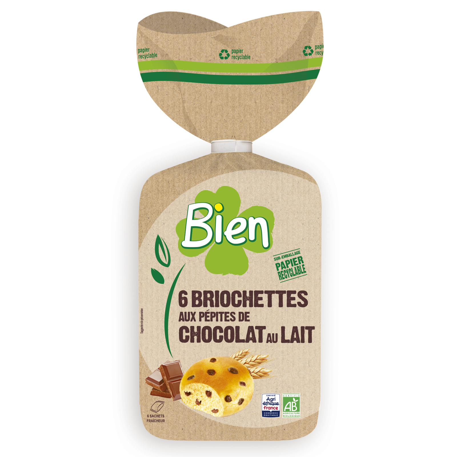 Briochettes pépites de chocolat bio et équitable