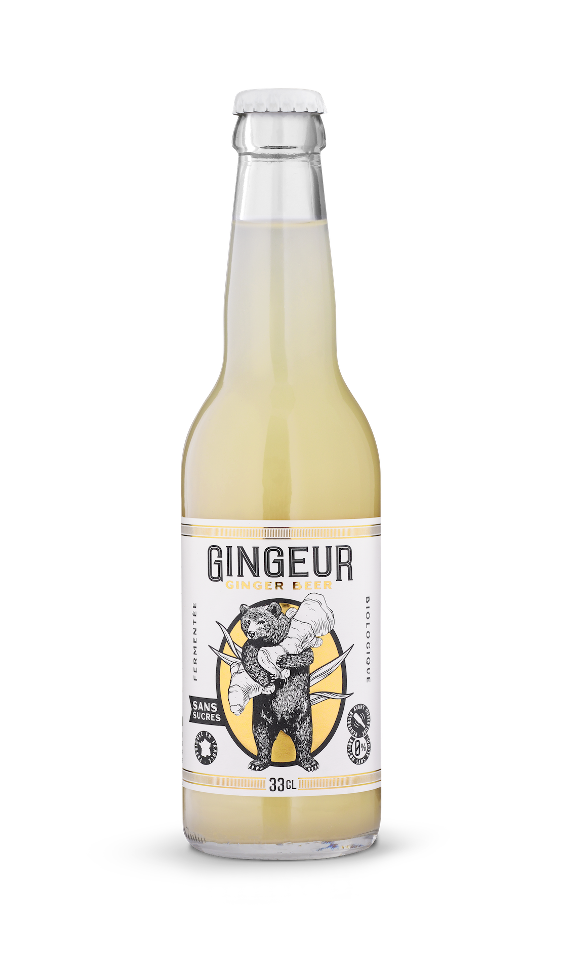 Ginger beer sans sucres ajoutés bio