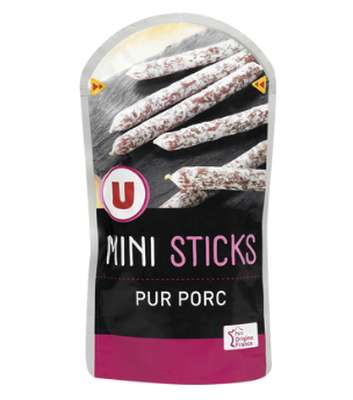 Mini sticks Saucisson Sec Pur Porc, U (100 g)