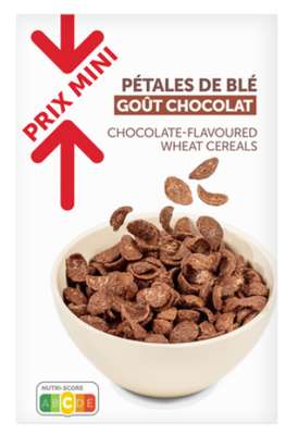 Pétales de blé goût chocolat, Prix Mini (750 g)