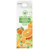 Pur jus orange mandarine raisin blanc, U (2 L)