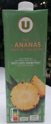 Jus à base de concentré d'ananas, U (1 L)
