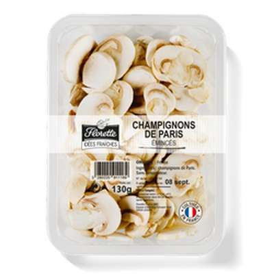 Champignon de Paris emballage fraicheur, Florette (130 g)