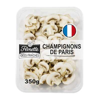 Champignon de Paris emballage fraicheur, Florette (350 g)