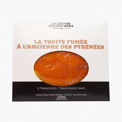 Truite fumée des Pyrénées, La Grande Epicerie de Paris (3 tranches, 120 g)