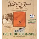 Truite de Normandie fumée, William & James (x 6, 150 g)