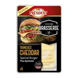 Cheddar en tranches façon brasserie, Président (x 6, 200 g)