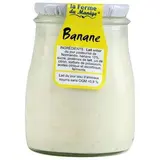 Yaourt entier au lait du jour banane, La Ferme du Manège (180 g)