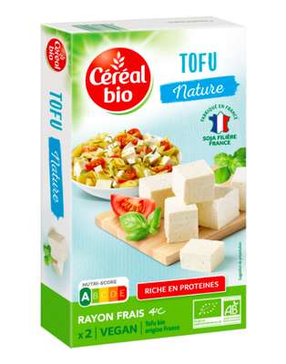 Tofu nature BIO, Céréal Bio (2 x 125 g)