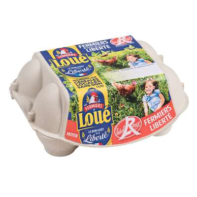 Oeufs gros plein air IGP Label Rouge, Loué (x 6)