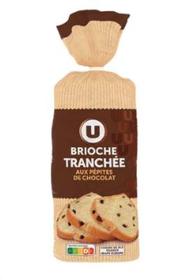 Brioche tranchée aux pépites de chocolat, U (500 g)