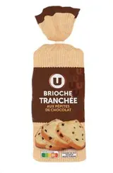 Brioche tranchée aux pépites de chocolat, U (500 g)